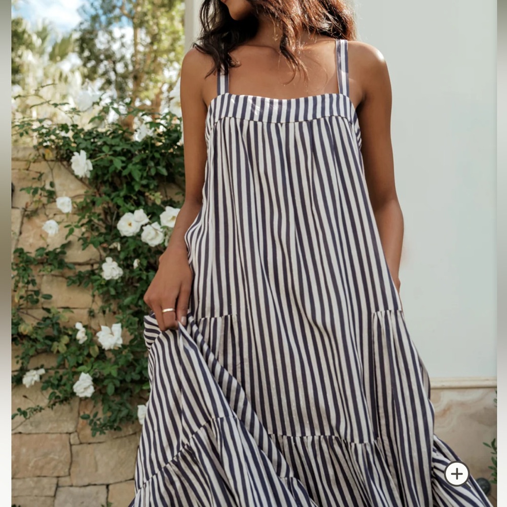 Jenni Kayne Summer Dress -  navy stripe. XS. Sold out on website - Picture 4 of 13